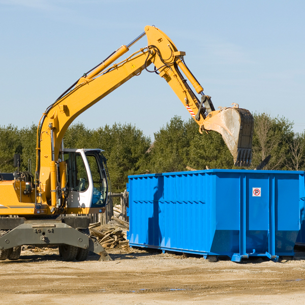 what happens if the residential dumpster is damaged or stolen during rental in Dawson Texas